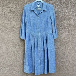 knee length dresses for ladies Evening linen dress Malvin  BalticLinen